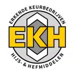 Logo van EKH keurbedrijf voor CraneSolutions, gespecialiseerd in hijsoplossingen – Waarom wij een EKH keurbedrijf zijn